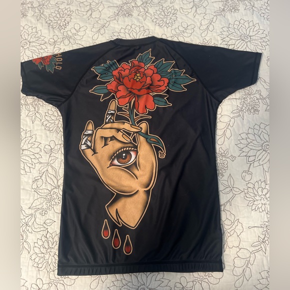 Flowhold Collective Jiu Jitsu Strong Hands Mens rashguard Medium - Picture 2 of 4